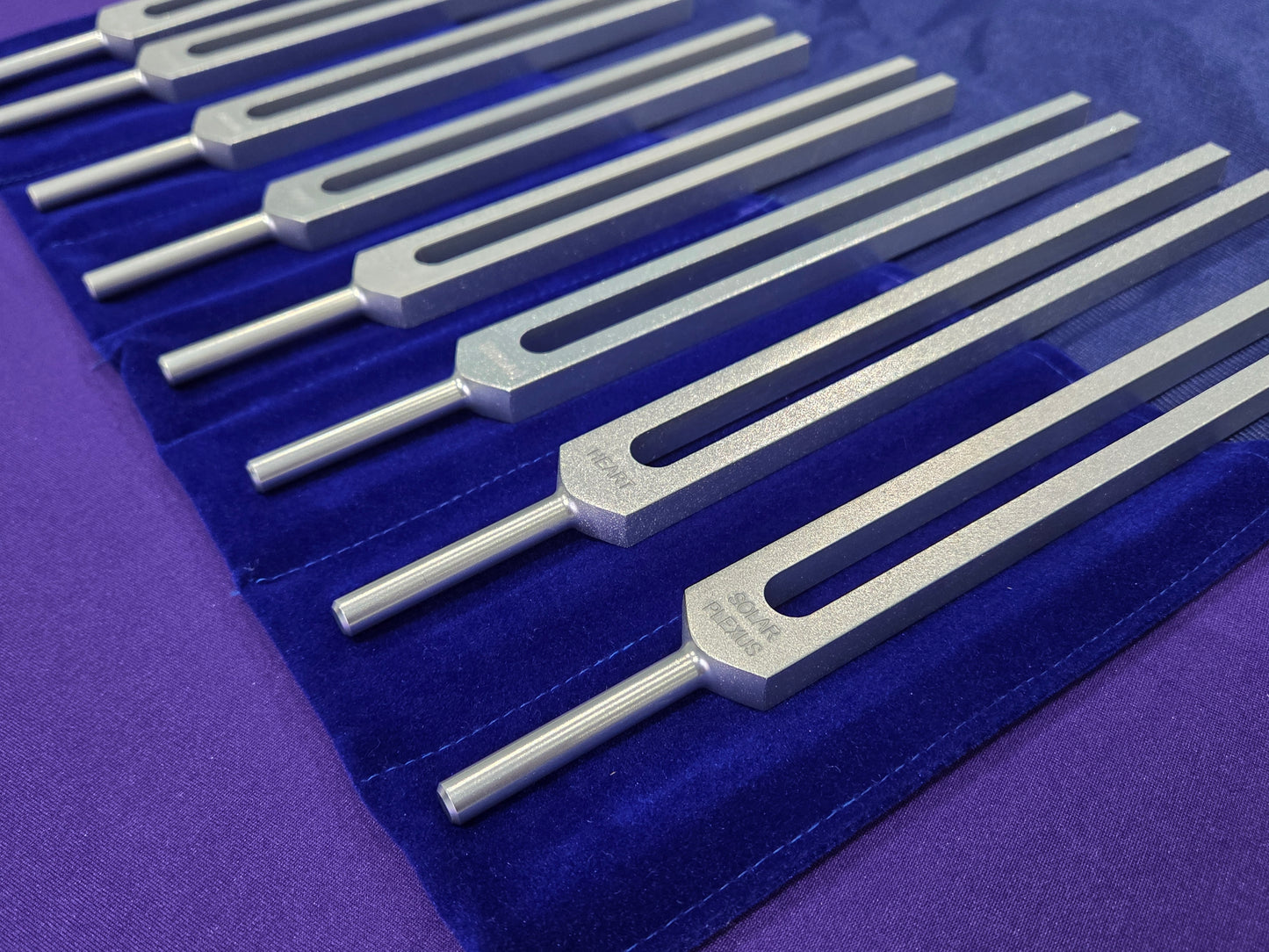 8 Chakra Professional Tuning Fork Set (15% Xmas Discount)