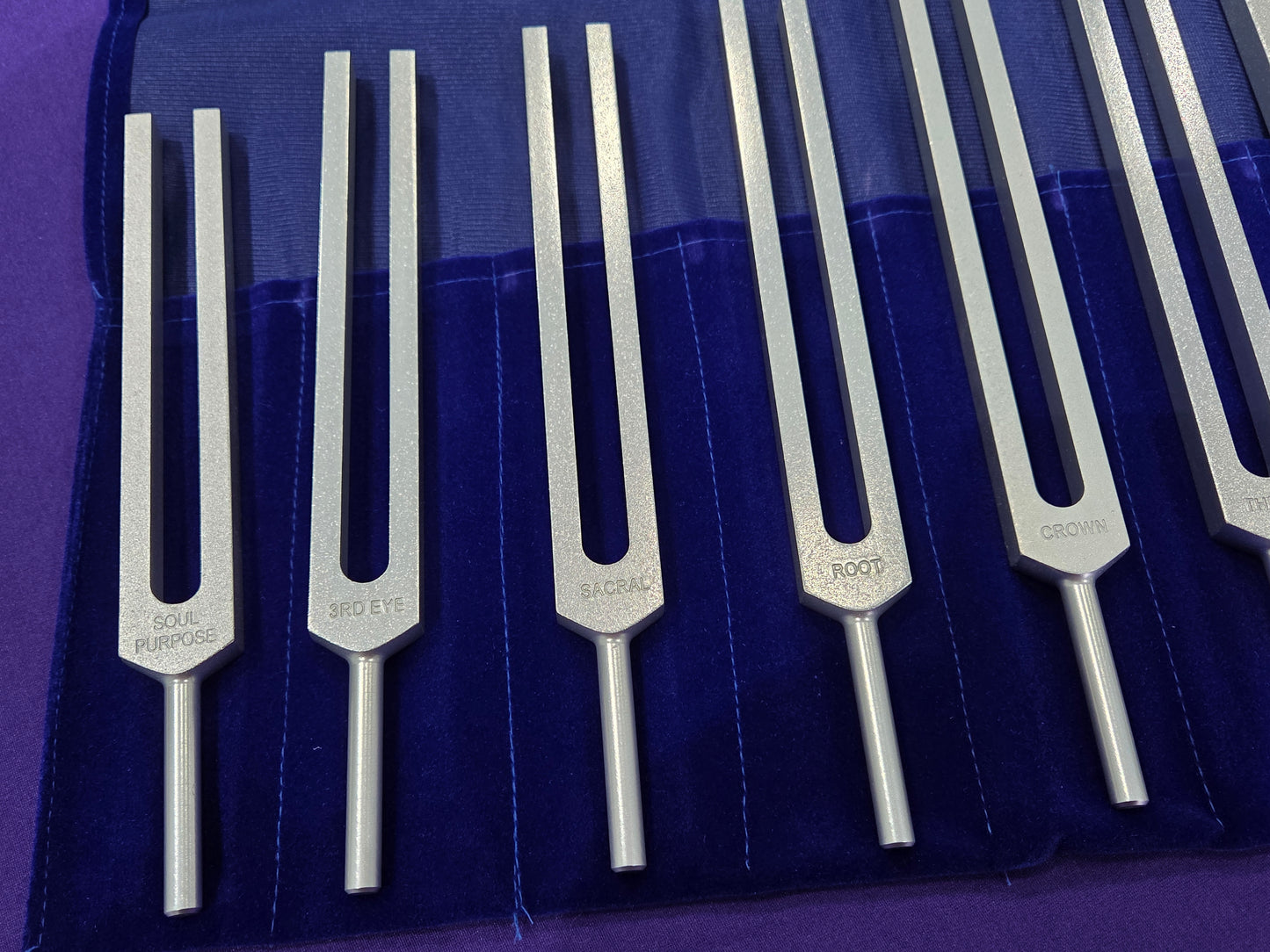 8 Chakra Professional Tuning Fork Set (15% Xmas Discount)
