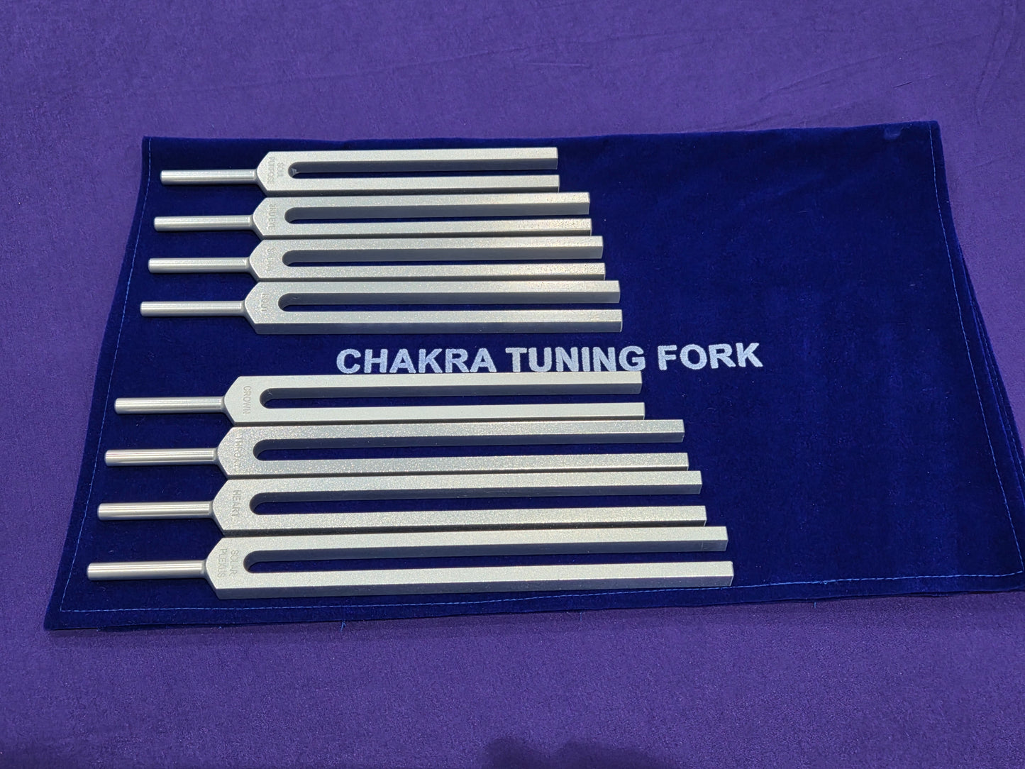 8 Chakra Professional Tuning Fork Set (15% Xmas Discount)