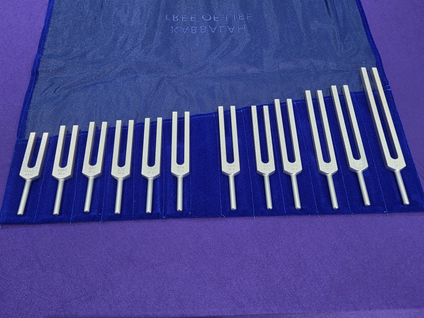 Kabbalah Tree of Life 12 Tuning Fork Set (15% Xmas Discount)