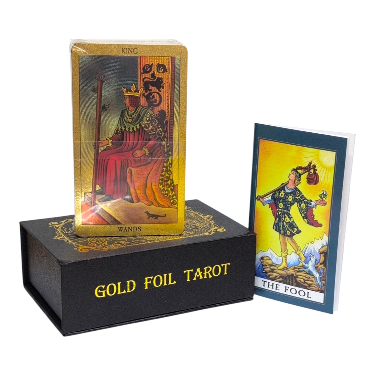 Rider Waite Tarot Card Set in GOLD FOIL