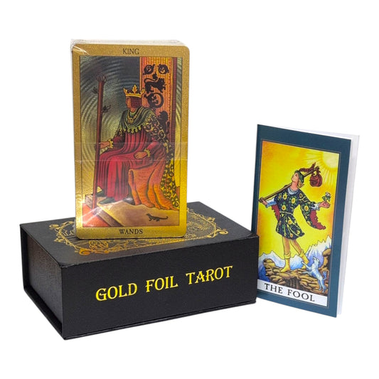 Rider Waite Tarot Card Set in GOLD FOIL