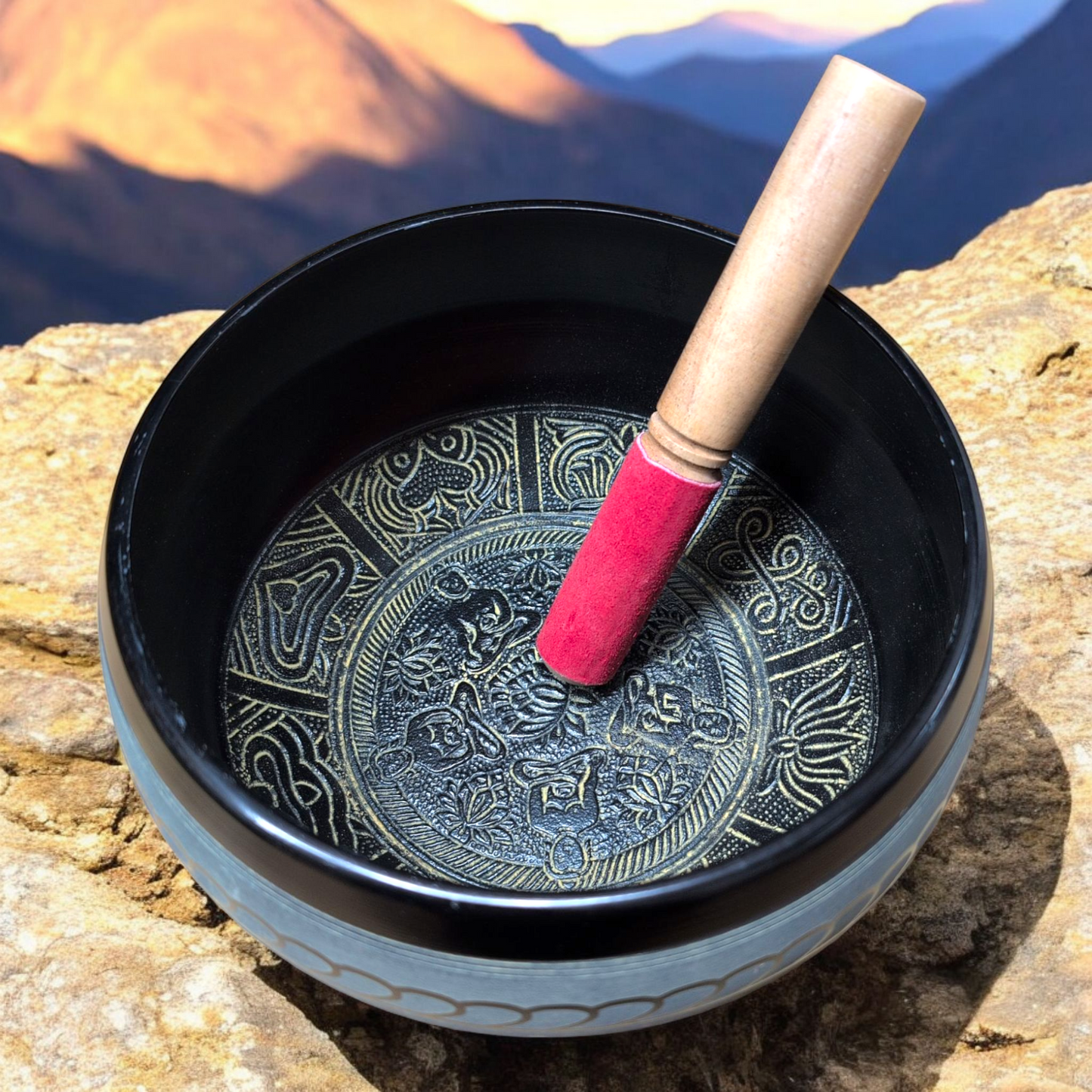 23" Singing Bowl Set (extra loud, comes with cushion and mallet)