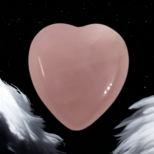 Rose Quartz Heart Cabochons (25mm)