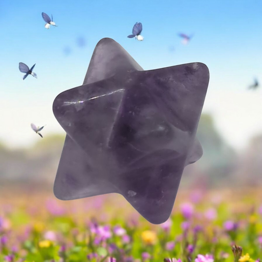 Amethyst Merkaba Star Crystal (15mm)