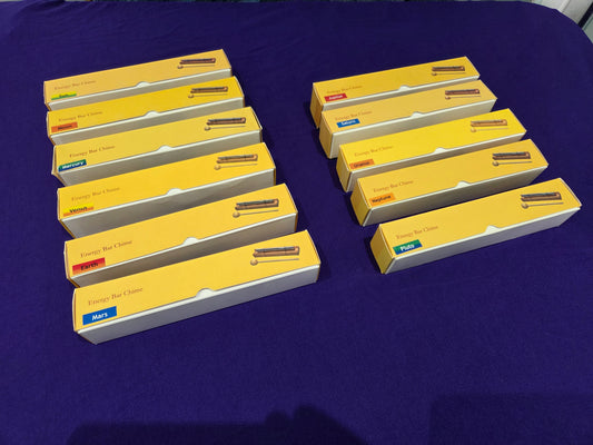 COMPLETE Planetary Energy Bar Chime Set (11 bars)