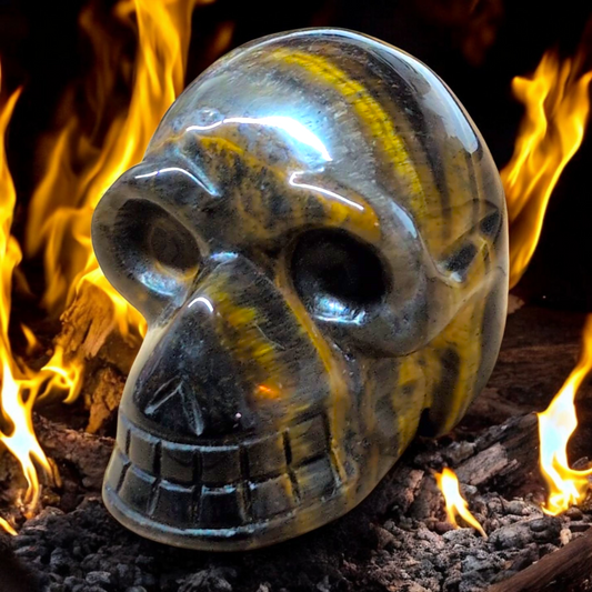 Tigers Iron Crystal Skull